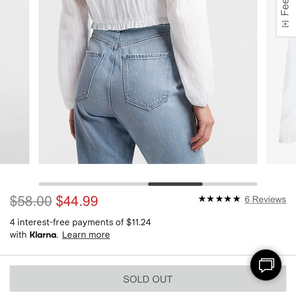 Express Textures Ruffle Button Front Crop Top Lon… - image 2